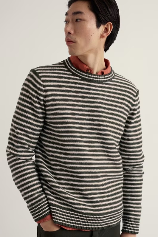 Men's Trenale Organic Cotton Striped Jumper 1 Men's Trenale Organic Cotton Striped Jumper
