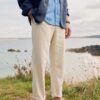 Men's Messack Undyed Cotton-Linen Trousers