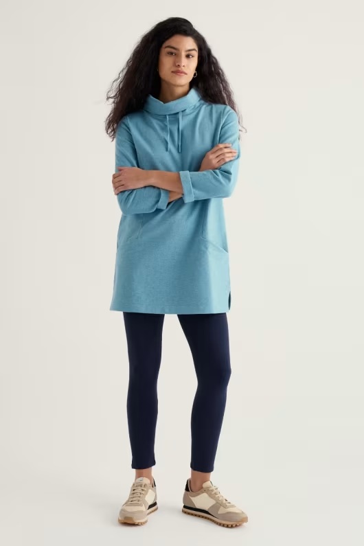 Sea Dance 7/8 Leggings in GOTS-Certified Organic Cotton 1 Sea Dance 7/8 Leggings in GOTS-Certified Organic Cotton