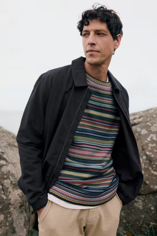 Men's Chesten Organic Cotton Canvas Harrington Jacket