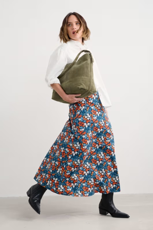 Rose A-Line Ankle Length Skirt 1 Rose A-Line Ankle Length Skirt