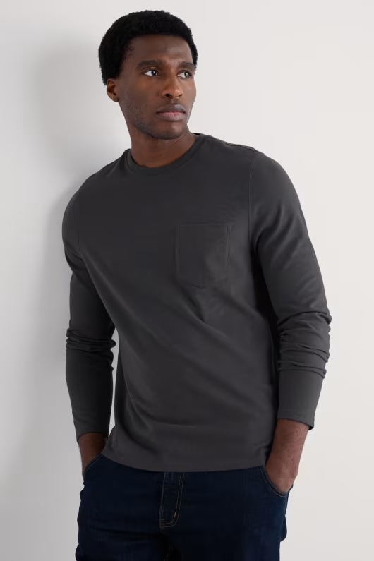 Men's Merthen Long Sleeve Top in Organic Cotton 4 Men's Merthen Long Sleeve Top in Organic Cotton