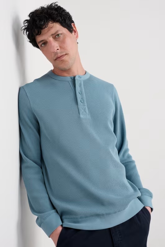 Men's Brigantine Henley Top in Organic Cotton 4 Men's Brigantine Henley Top in Organic Cotton