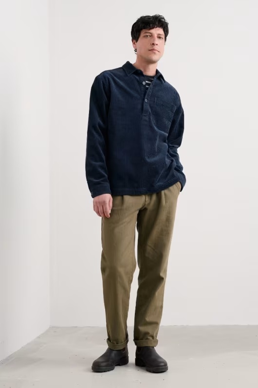 Men's Arrowhead Half Placket Cord Shirt