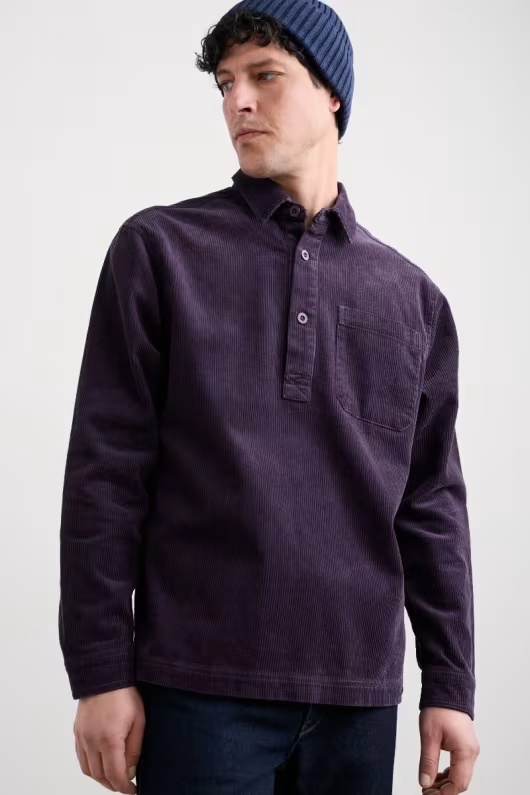 Men's Arrowhead Half Placket Cord Shirt