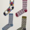 Gift Box of 4 Pairs Men's Geo Sailor Socks