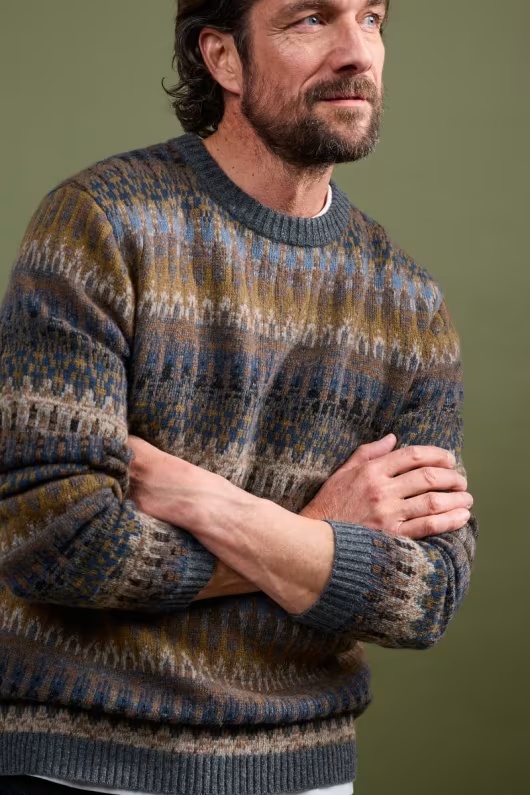 Men's Sparrowhawk Lambswool-Rich Jumper