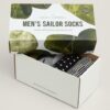 Gift Box of 4 Green Men's Sailor Socks