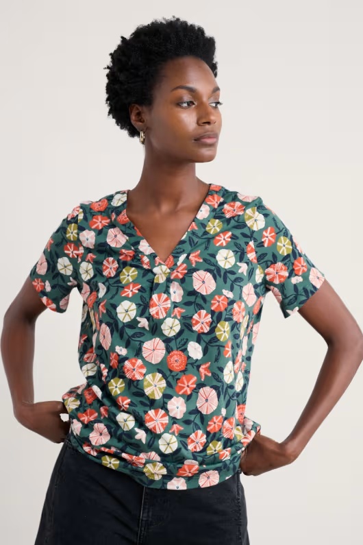 Barnoon Jersey Printed Short-Sleeve Top 1 Barnoon Jersey Printed Short-Sleeve Top