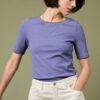 Gorse Lane Rib T Shirt in GOTS-Certified Organic Cotton Jersey