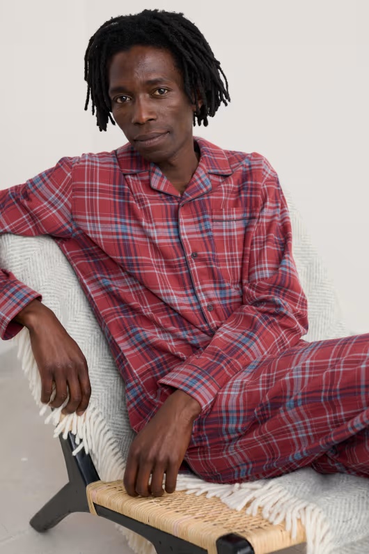 Men's Netter Checked Flannel Pyjama Set