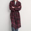 Men's Deckhand Checked Flannel Robe
