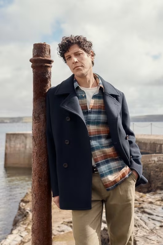 Men's Channel Wool Blend Coat 4 Men's Channel Wool Blend Coat