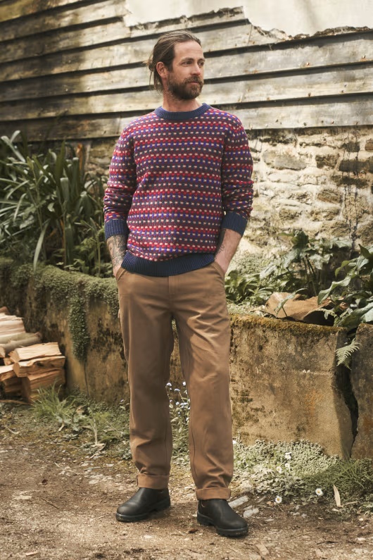Men's Aboard Lambswool Blend Jumper