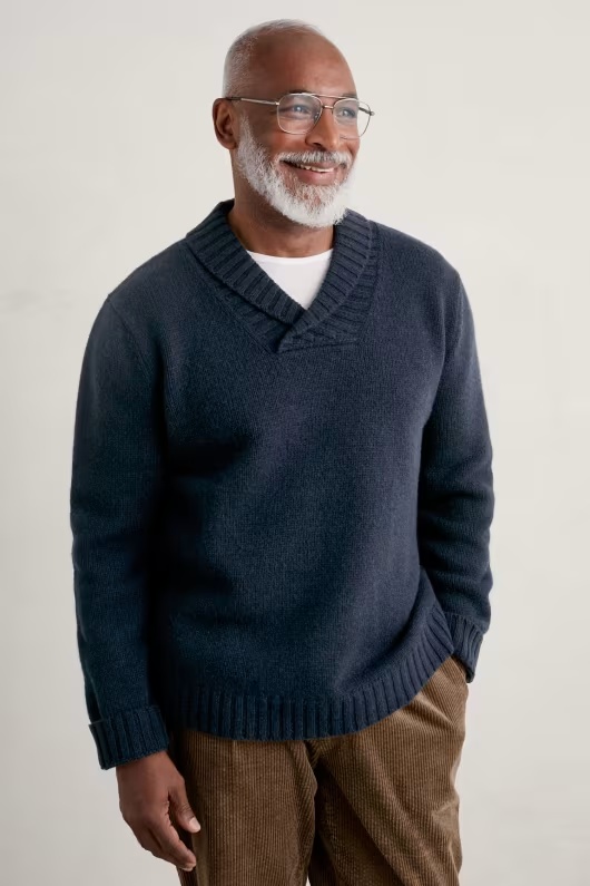 Men's Daver Shawl Neck Jumper