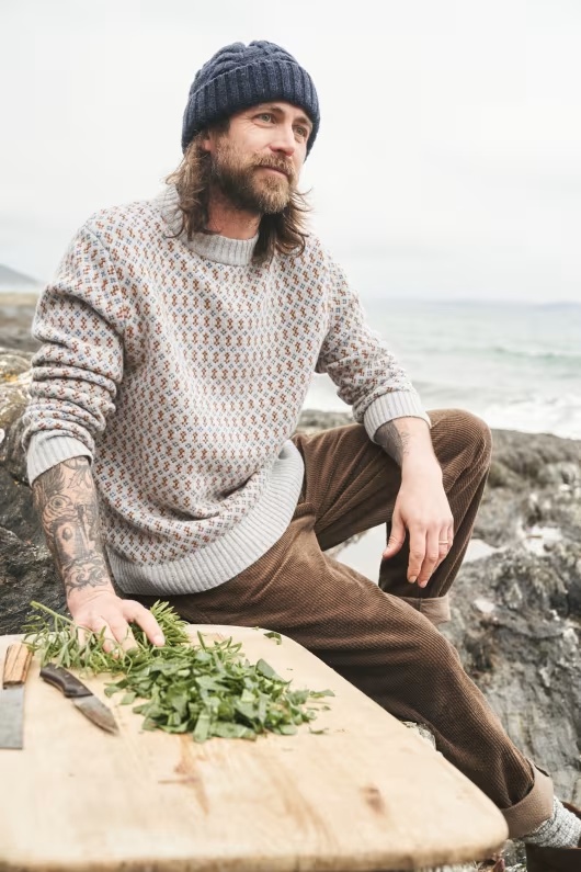 Men's Boatswain Lambswool Blend Jumper