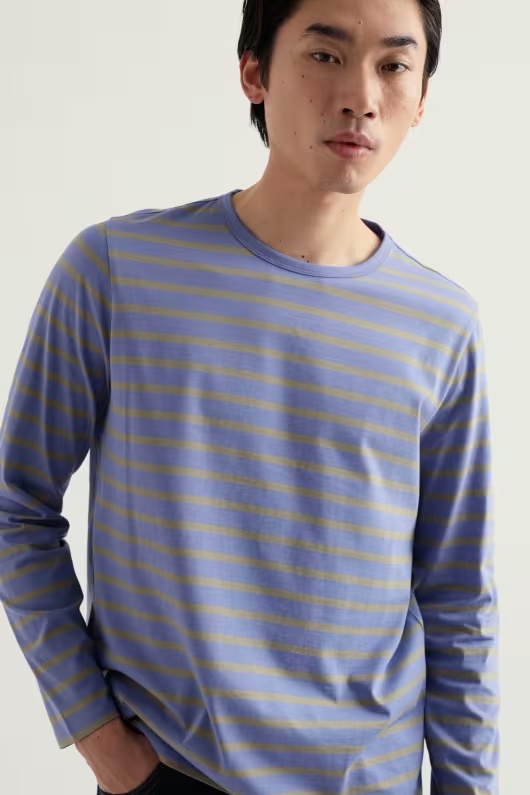 Men's Crew Neck Sailor Shirt in GOTS-Certified Organic Cotton 7 Men's Crew Neck Sailor Shirt in GOTS-Certified Organic Cotton