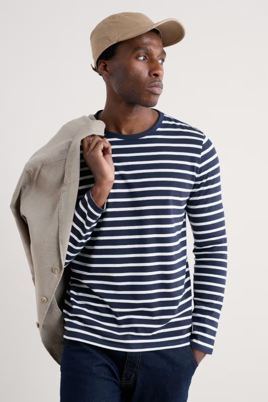 Men's Crew Neck Sailor Shirt in GOTS-Certified Organic Cotton 8 Men's Crew Neck Sailor Shirt in GOTS-Certified Organic Cotton