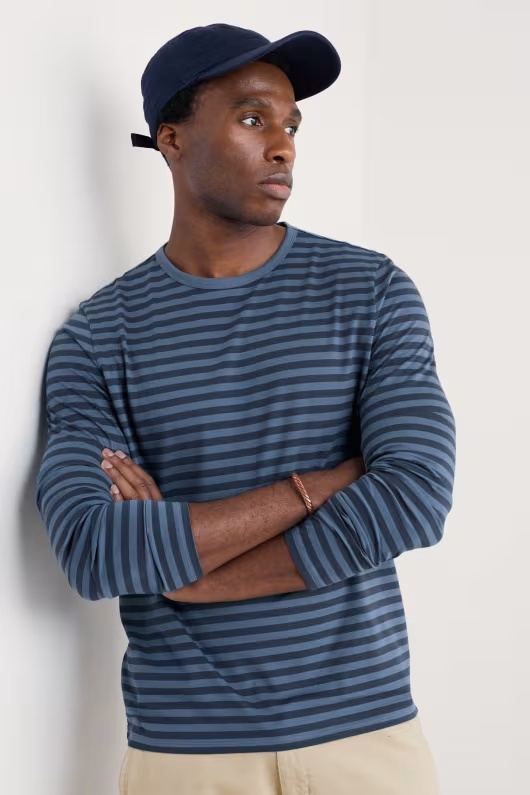 Men's Crew Neck Sailor Shirt in GOTS-Certified Organic Cotton 9 Men's Crew Neck Sailor Shirt in GOTS-Certified Organic Cotton