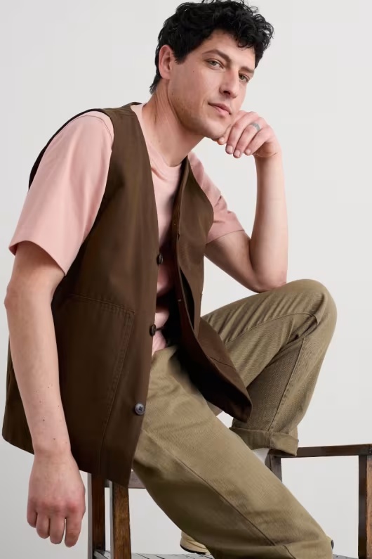 Men's Organic Cotton Metern Waistcoat