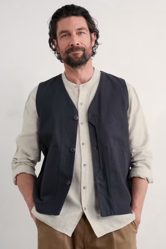 Men's Organic Cotton Metern Waistcoat 4 Men's Organic Cotton Metern Waistcoat