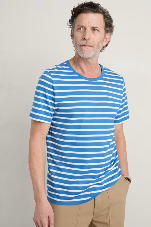 Men's Organic Cotton Striped Sailor T-Shirt 1 Men's Organic Cotton Striped Sailor T-Shirt