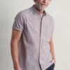Men's Blue Heron Striped Short Sleeve Shirt
