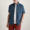 Men's Blue Heron Check Short Sleeve Shirt