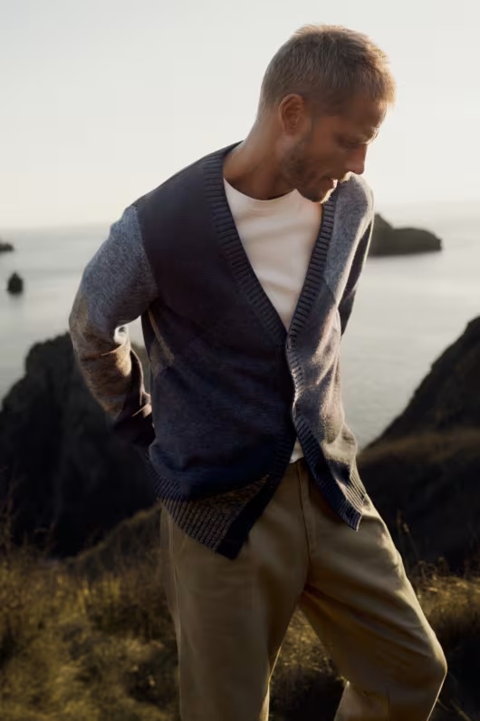 Men's Goelann Colour Block Cardigan 2 Men's Goelann Colour Block Cardigan