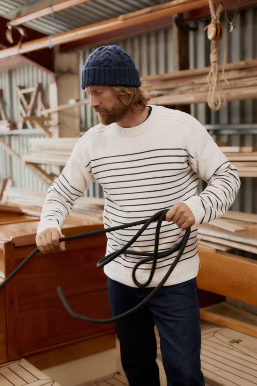 Men's Organic Cotton Boatman Jumper 1 Men's Organic Cotton Boatman Jumper