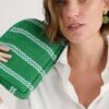 Flourish Jute Striped Crossbody Bag