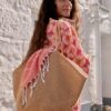 Alkanet Jute Clam-Shaped Bag