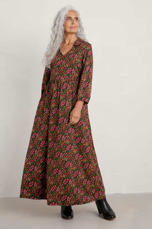 Central Thread Collared V-Neck Dress 1 Central Thread Collared V-Neck Dress