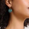 Picture Leaf-Shaped Drop Earrings