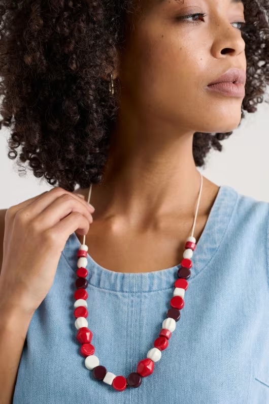 Serravezza Ceramic Bead Necklace 1 Serravezza Ceramic Bead Necklace