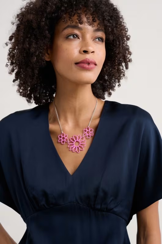 Flowering Rush Floral Necklace 1 Flowering Rush Floral Necklace