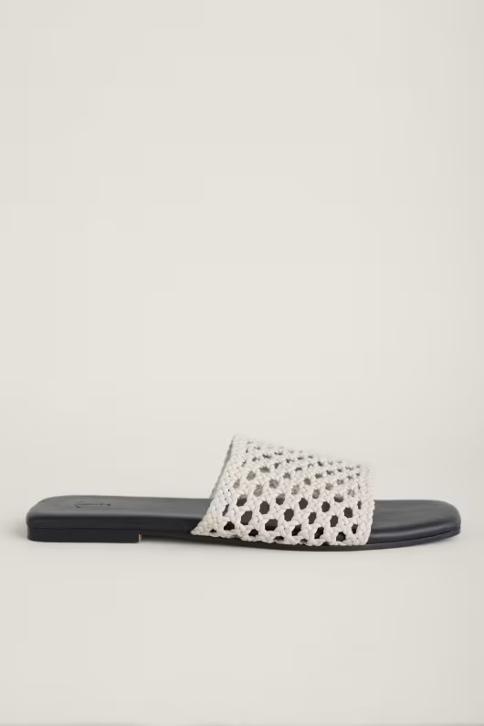 Lost Cove Flat Leather Mule Sandals