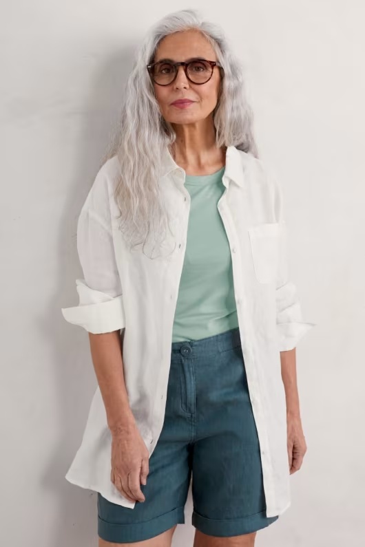 Beach Road Longline Linen Shirt