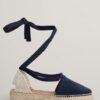 Fern Path Suede Wedge Espadrilles