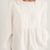 Candlewick Pintuck Detail Top