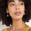 Noon Moor Ceramic Bead Drop Earrings