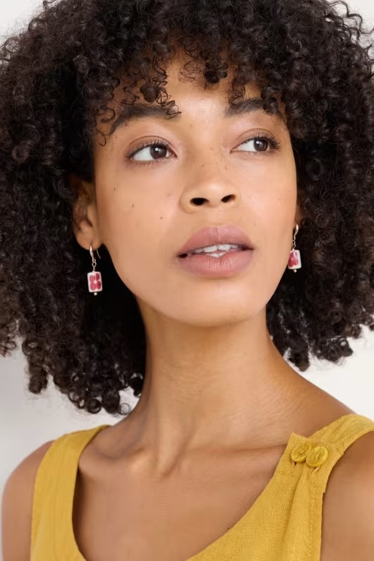 Noon Moor Ceramic Bead Drop Earrings 1 Noon Moor Ceramic Bead Drop Earrings