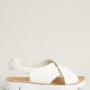 Camper White Crossover Sandals