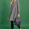 Wave Wing Jersey Dress