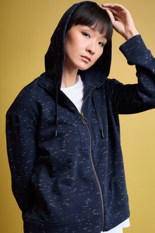 Centre Zip-Front Hoodie