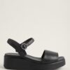 Camper Black Flatform Sandals