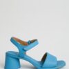 Camper Blue Block Heel Sandals