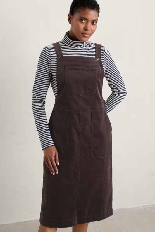 Wave Shape Cord Pinafore Dress 1 Wave Shape Cord Pinafore Dress