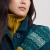 Dawn Sea Fair Isle Wool Blend Mittens