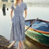 Handwriting Short Sleeve Dress